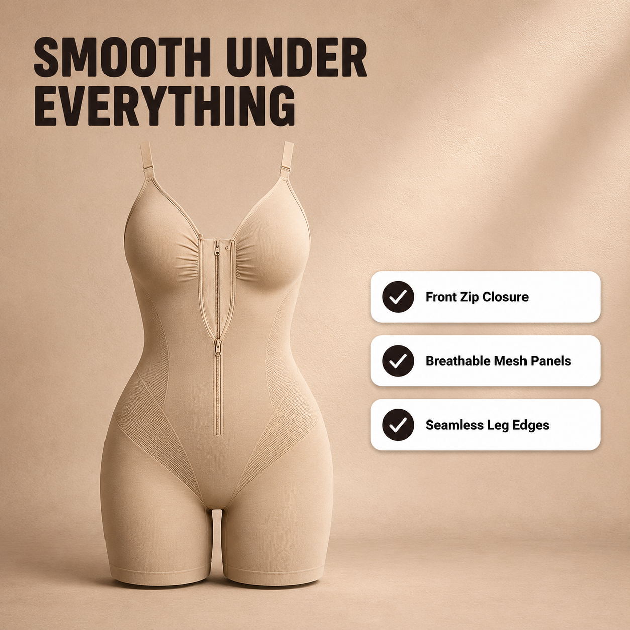 The Zip-Up Sculpt Bodysuit