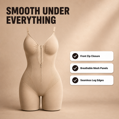The Zip-Up Sculpt Bodysuit