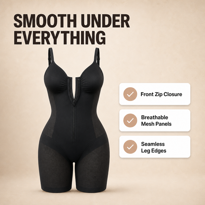 The Zip-Up Sculpt Bodysuit