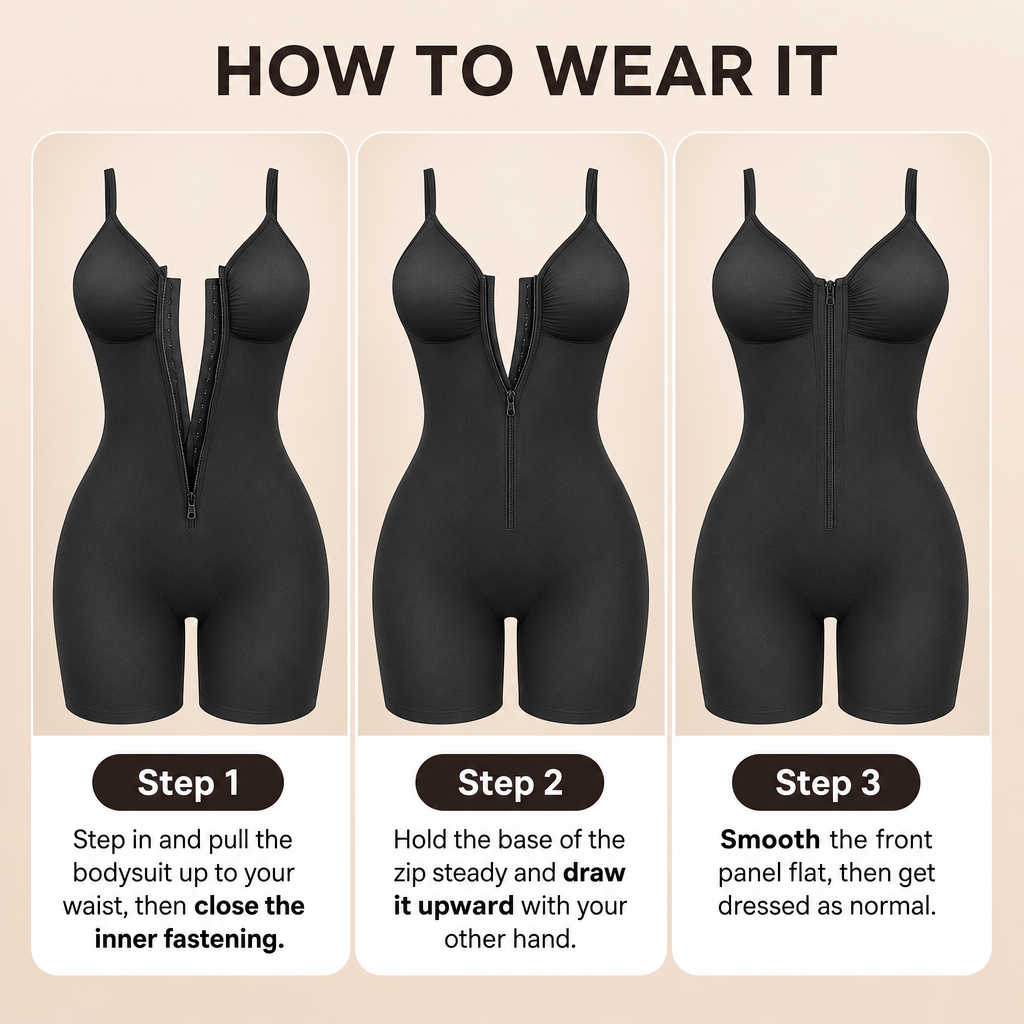 The Zip-Up Sculpt Bodysuit